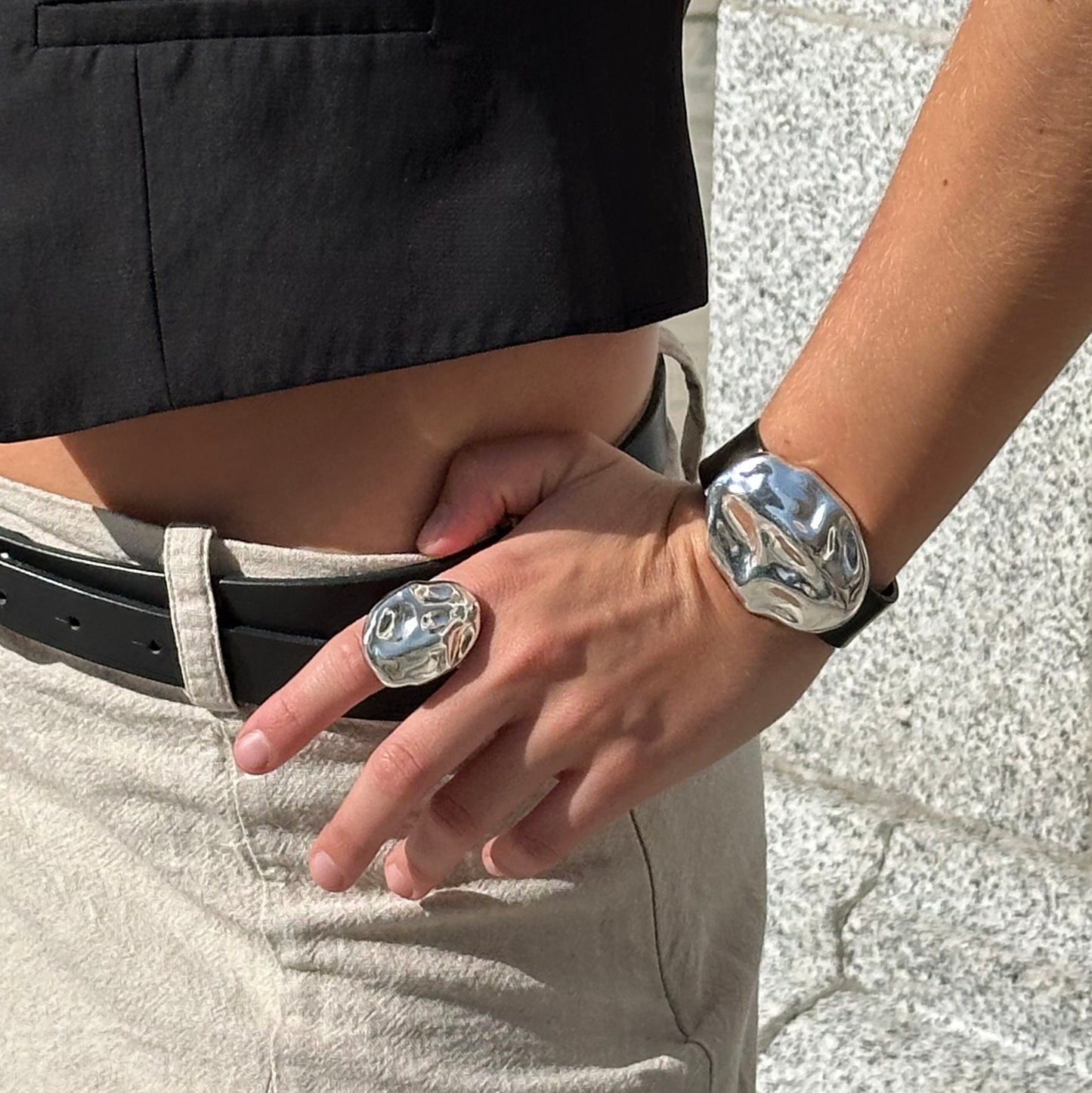Brazalete Silver Noir